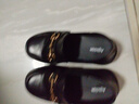 奥古狮登（Agsdon）乐福鞋女软底软皮小皮鞋女粗跟百搭圆头单鞋 521019 黑色 34 实拍图