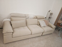 全友家居 奶油风猫抓布艺沙发小户型客厅新款现代简约直排沙发可拆洗 实拍图