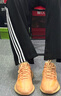 阿迪达斯三叶草男女鞋yeezy350V2Boost椰子休闲鞋 GW2870 42.5码 实拍图