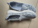 斯凯奇（Skechers）渔夫鞋夏季一脚蹬女鞋蕾丝单鞋透气懒人散步鞋休闲妈妈鞋健步鞋 896020-LTGY/浅灰色 38.5 实拍图