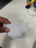 斯凯绨（Sky Top）米饭碗陶瓷小汤碗骨瓷纯白家用乔迁酒店餐具4.5英寸金钟碗4件套装 实拍图