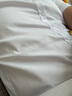 罗蒙（ROMON）纯色商务职业正装男士白衬衫工装男装短袖衬衣男CS72白色3XL 实拍图