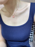 GUSKI法国品牌四叶草项链女温感变色轻奢吊坠珐琅纪念日生日礼物送女友 黑红双面四叶草项链【品牌礼盒】 实拍图