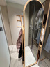 和谐都匠实木挂衣架可移动旋转家用穿衣镜落地卧室全身镜衣帽架一体多功能 移动穿衣镜【预售】 黑胡桃 实拍图