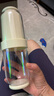 欣沁洗漱杯多功能四合一刷牙杯旅游牙膏漱口杯套装便携4个杯子蓝色 实拍图
