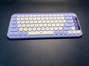 罗技（Logitech）POP ICON KEYS无线蓝牙键盘 AI轻音薄膜电脑办公键盘鼠标套装 mac ipad键鼠套装泡泡键盘自定义键 POP ICON KEYS 紫色 实拍图