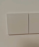 罗格朗（LEGRAND）开关插座面板 轻艺系列玉兰白色家用86型暗装电源清单报价 双开双控 实拍图