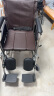 鱼跃(yuwell)护理型轮椅车H059B老人半躺型带坐便器椅餐板钢管可折叠 实拍图