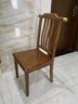 正崇中式实木餐椅家用简约现代椅子靠背椅吃饭饭店餐厅酒店凳子餐桌椅 【胡桃色】实木框架+木质坐板 实拍图