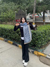 MITHAOL KUSC围巾女保暖披肩女生2024新款女士围脖轻奢生日情人节礼物送老婆 粉色【可代写贺卡】 实拍图