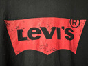 Levi's李维斯情侣美式宽松印花时尚简约舒适潮流纯棉圆领短袖T恤 黑色 002A0-0001 S 实拍图