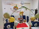 酷依宝周岁生日电视投屏动物园主题狮子长颈鹿生日布置装饰背景气球套装 实拍图