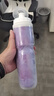 洛克兄弟（ROCKBROS）自行车水壶保冷挤压式山地车公路车水杯运动水瓶骑行装备 紫色 实拍图