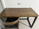 铁元帅实木电脑桌70cm宽台式现代卧室简约书桌家用书房办公原木写字长桌 牛角椅 实拍图