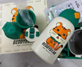 杯具熊（BEDDYBEAR）四叶草儿童保温杯四盖三用吸管水杯316不锈钢学生杯子630ML激萌虎 实拍图