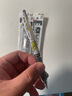 斑马牌（ZEBRA） 日本JJ77中性笔荧光不洇染墨签字笔学霸手账笔学生考试用ins高颜值水笔 【1笔+5芯】黑色0.5 实拍图