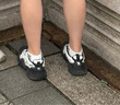 骆驼（CAMEL）丑萌登山鞋女时尚撞色户外休闲鞋 L24M076602 米/银/黑 39 实拍图