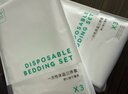蕉趣（BANANA TRIP）一次性四件套加厚双人床单被套枕套旅行酒店隔脏印花床上用品套装 实拍图