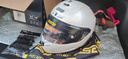 GSB摩托车头盔冬季防冻保暖男女盔3C电动车摩托车通勤竞速头盔gsb361 珍珠白配透明镜片+顺丰快递 M（建议54-55头围） 实拍图