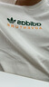 adidas宽松印花纯棉运动上衣圆领短袖T恤男装夏季阿迪达斯三叶草   汉玉白   M 实拍图