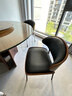 迪乐堡 伊姆斯餐椅意式轻奢复古餐椅家用餐桌椅子北欧简约靠背椅岛台椅 【大师设计】雅黑色 定制需下单前咨询客服确认 实拍图