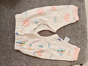 贝瑞加（Babyprints）婴儿开裆裤2条装新生儿按扣裤子初生宝宝纯棉裤子 粉鱼阳光52 实拍图