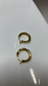 Arsis【许妍同款】自由搭配潺流耳圈耳钉耳环女送女友礼物   金色小号 实拍图