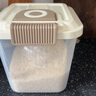 访客米桶收纳盒家用防虫防潮密封储米箱米缸大米收纳盒食品级储米桶 【透明白*10斤/5kg】送量杯 实拍图