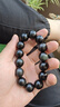 石玥珠宝精品16mm彩虹眼天然黑曜石手串本命年转运珠水晶手链男女士款 实拍图
