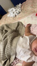 babycare婴儿抑菌凉席宝宝透气冰丝席儿童幼儿园可水洗云朵小熊56*100CM 实拍图