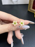 老凤祥 优级天然红玛瑙耳钉女银针耳环纯银耳饰纪念日生日礼物送女友 【京东八仓发货】*当/次日达-国风红玛瑙耳钉 6mm 实拍图