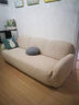 帕布（pabu）高端日式沙发套全包罩弹力防滑防猫抓沙发垫套艺皮沙发防尘盖布巾 亚麻黄 三人（适用190-230cm长度）单件 实拍图