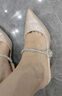 百丽（Belle）周洁琼同款星辰玫瑰包头凉鞋女凉鞋A9G1DBH4 银色 38 (240mm) 实拍图