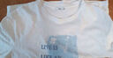 百图betu女装夏新款T恤海洋珠片绣印花短袖宽松纯棉T恤女2304T20 白色 L 实拍图