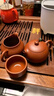茗茶艺壶 紫砂壶宜兴纯全手工名家原矿大红袍西施泡茶壶茶具 光素全套 实拍图