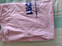 米子旗国潮风短袖t恤女2025新款夏季纯棉半袖宽松版情侣装男 蓝字9595胸前大 仙女紫 3XL 150-160斤 实拍图