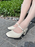 爱步（ECCO）玛丽珍鞋女鞋 2025年冬季倪妮同款高跟鞋浅口单鞋 型塑290963 石灰色29096301378 37 实拍图