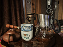 入一山河飘逸壶泡茶壶茶水分离玻璃茶壶飘逸杯冲茶壶器沏茶壶过滤茶壶 一按茶水分离飘逸壶 实拍图