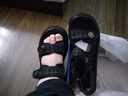回力（Warrior）回力凉鞋女款新款夏季小香风平底沙滩拖鞋运动休闲女鞋夏天 黑色 39 实拍图
