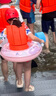 361°儿童游泳圈加厚款救生圈防侧翻女童初学者宝宝充气腋下圈 实拍图