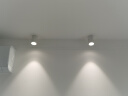 雷士（NVC）LED筒灯客厅可折叠旋转免开孔明装天花灯筒射一体铝材7瓦白色暖白 实拍图