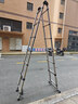 匠之诚不锈钢伸缩梯子多功能家用人字梯便携折叠梯竹节梯升降步梯工程梯 不锈钢多功能3.3米（秒变6.6米) 实拍图