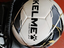 卡尔美（KELME）足球5号比赛训练中考体育学生4号机缝耐磨专用球 黑金 实拍图