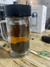富光大容量高硼硅双层玻璃杯带茶隔加厚水杯子带把泡茶杯办公杯 实拍图