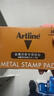 旗牌（Shachihata）Artline 办公财务金属印章印台铜章印台油性墨水印尼印台印泥 106*67mm 大号红色 EHP-3 实拍图