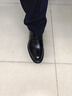 戈耐男士内增高男鞋正装皮鞋男商务休闲鞋真皮增高鞋男英伦德比鞋子男 黑色【增高 6cm】真牛皮 四季款 41 (255mm) 实拍图