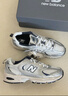 NEW BALANCE NB530官方老爹鞋男鞋女鞋情侣复古秋冬透气百搭运动休闲鞋 米白/金属银MR530KA 建议拍小半码 38.5 (脚长24cm尺码详询客服) 实拍图