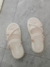百丽踏踩屎感大码凉鞋女41一43夏季外穿孕妇防滑凉拖鞋一体两穿2025新款 米白 36 (230mm) 实拍图