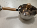 无涂层不锈钢奶锅宝宝专用辅食锅家用汤锅婴儿煎煮一体锅电磁炉 特厚无涂层20cm带盖 实拍图