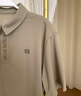 KOLON SPORT/可隆速干POLO 男士吸湿小翻领抗菌户外运动印花短袖 LHPT5MTT31-KK 卡其色 L 175/96A 实拍图